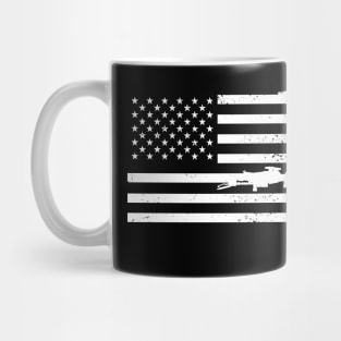 US Flag - USCM Arms - White Mug